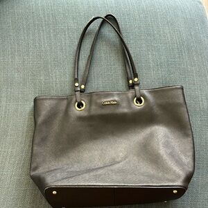 $ firm Calvin Klein Saffiano Leather Tote Bag